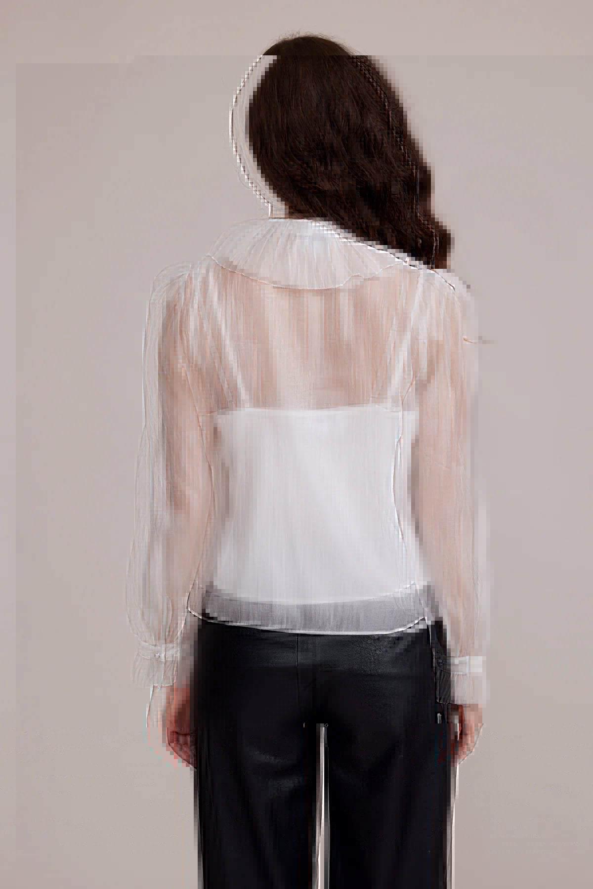 Garance Sheer Button Down