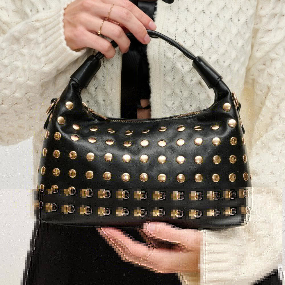 Beckette Studded Crossbody - Black