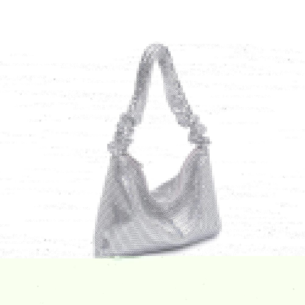 Abbie Shoulder Evening Bag - Silver