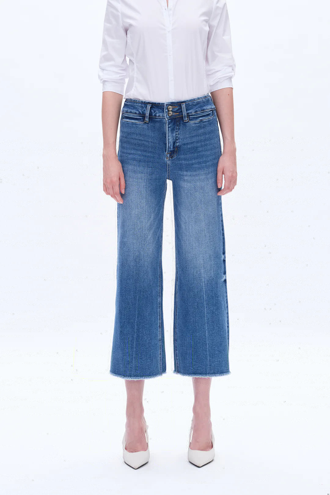 High Rise Wide Leg Jeans