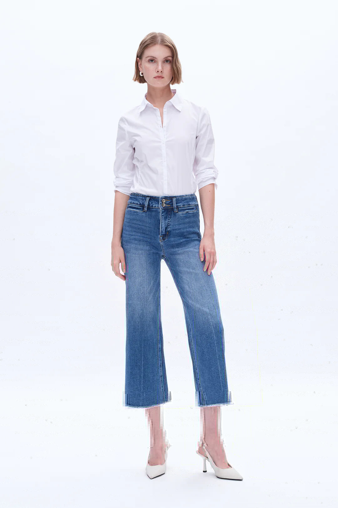 High Rise Wide Leg Jeans