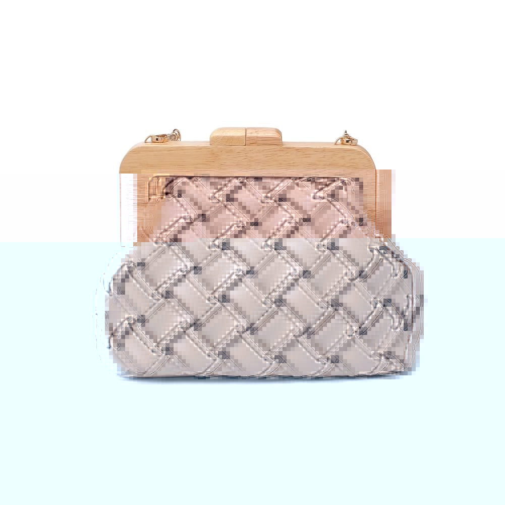 Matilda Woven Clutch - Natural