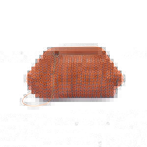 Lydia Beaded Clutch - Tan