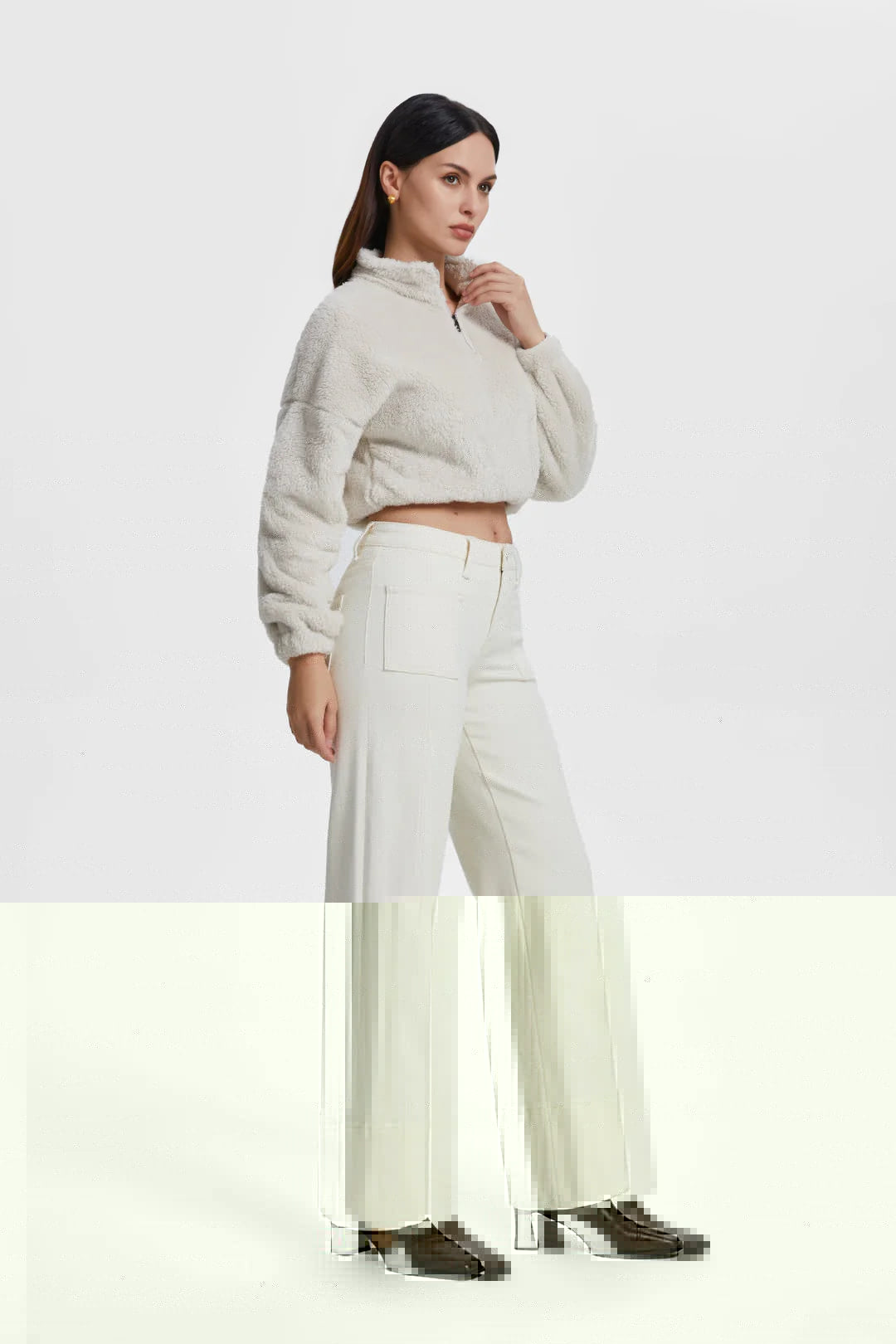 Katie Mid Rise Wide Leg Pants