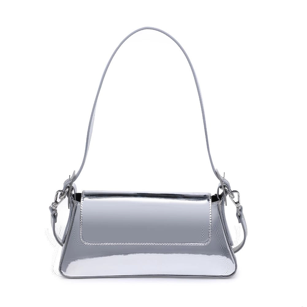 Donna Metallic Crossbody - Silver