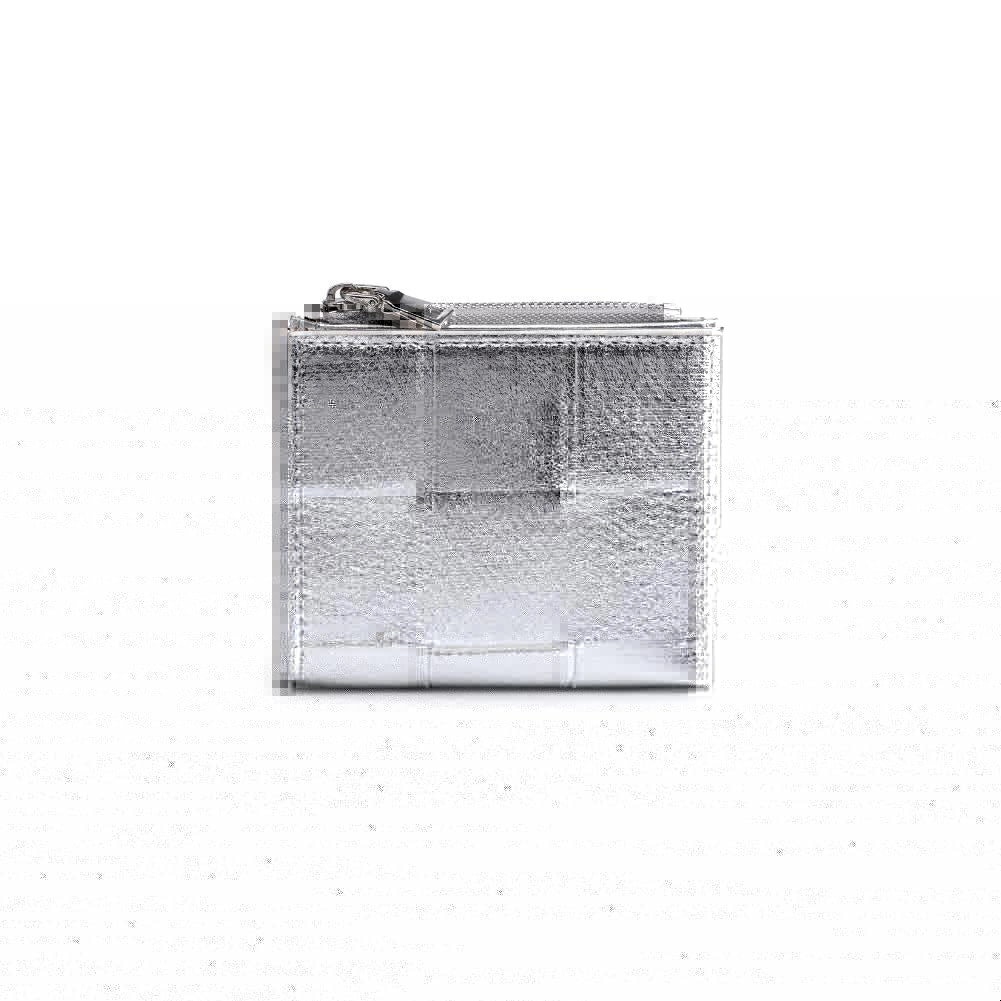 Amelie Woven Card Holder - Silver