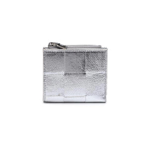 Amelie Woven Card Holder - Silver