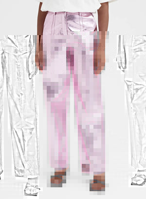 Zelda Trousers - Pink Metallic