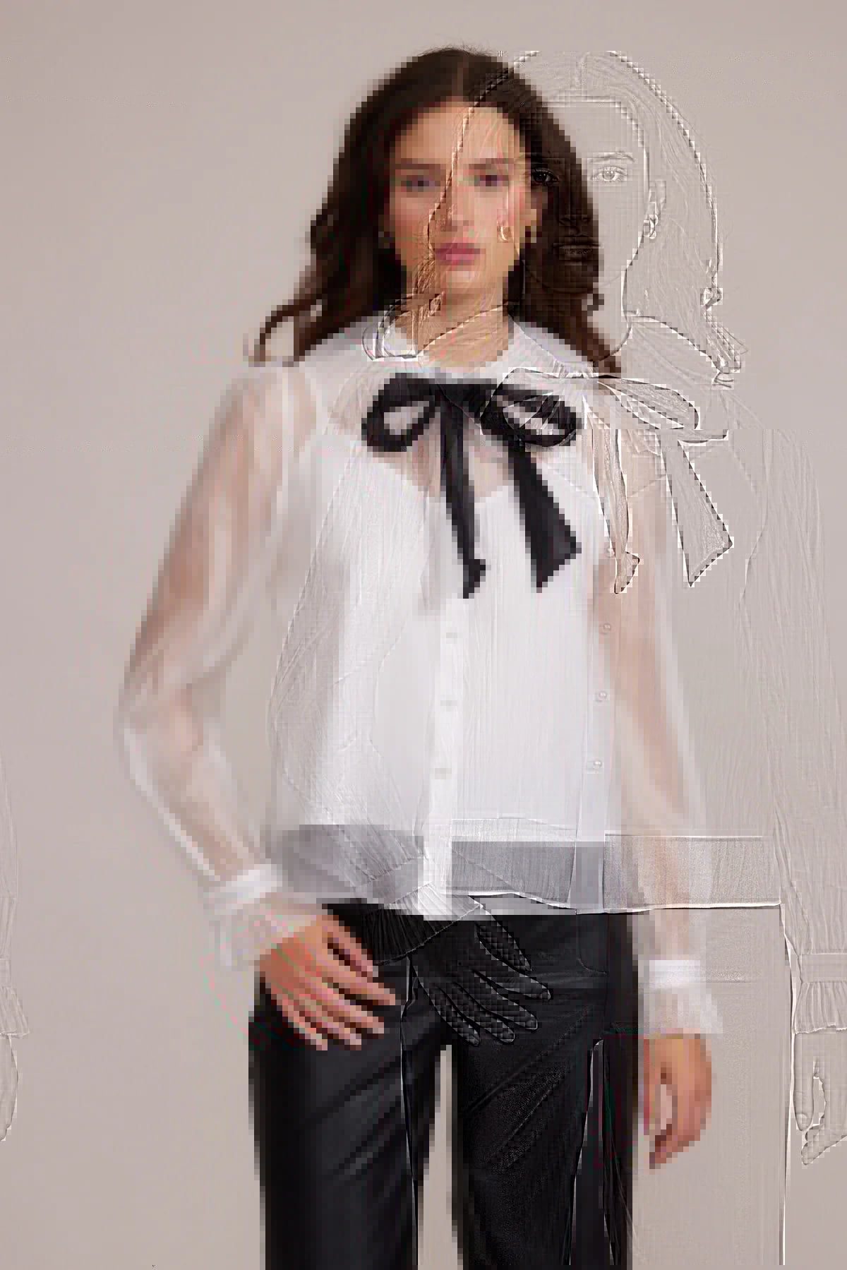 Garance Sheer Button Down