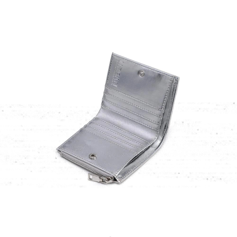 Amelie Woven Card Holder - Silver