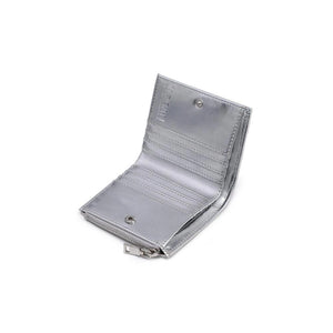 Amelie Woven Card Holder - Silver