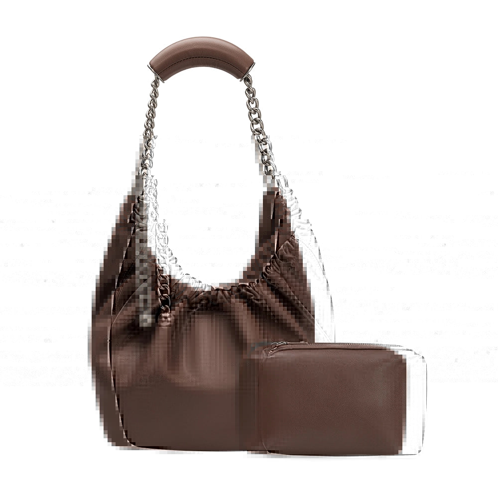 Melie Bianco - Kinsley Shoulder Bag - Chocolate