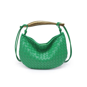 Uma Woven Crossbody Purse - Kelly Green