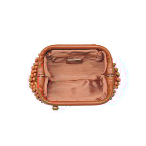 Lydia Beaded Clutch - Tan