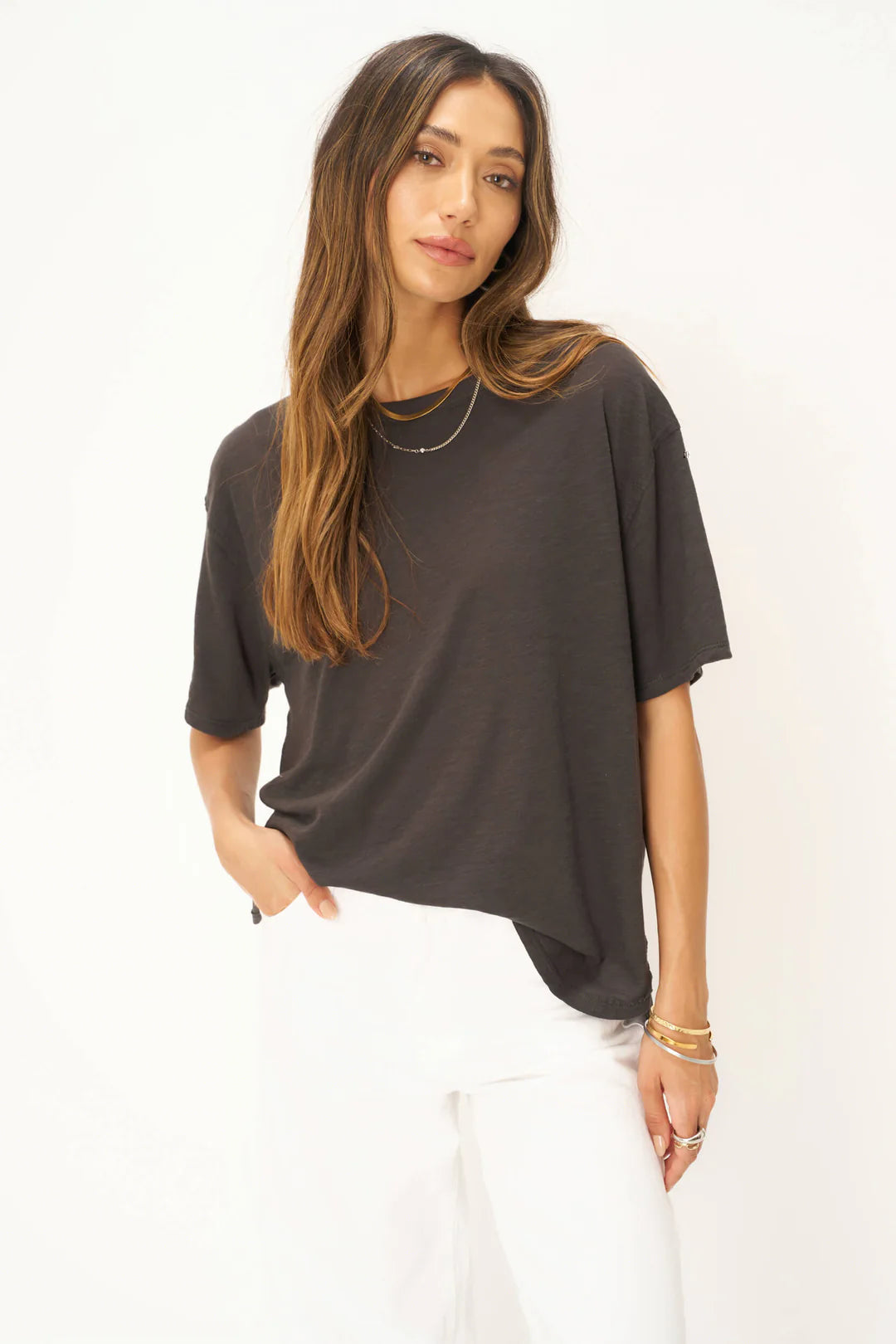 Lola Side Slit Tee