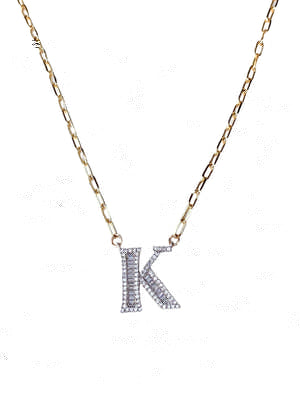 Farrah B Blended Identity Initial Necklace