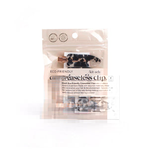 KITSCH - Creaseless Clips 4pc Set - Black Terrazzo